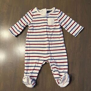 Janie & Jack striped Sleeper 0-3 months